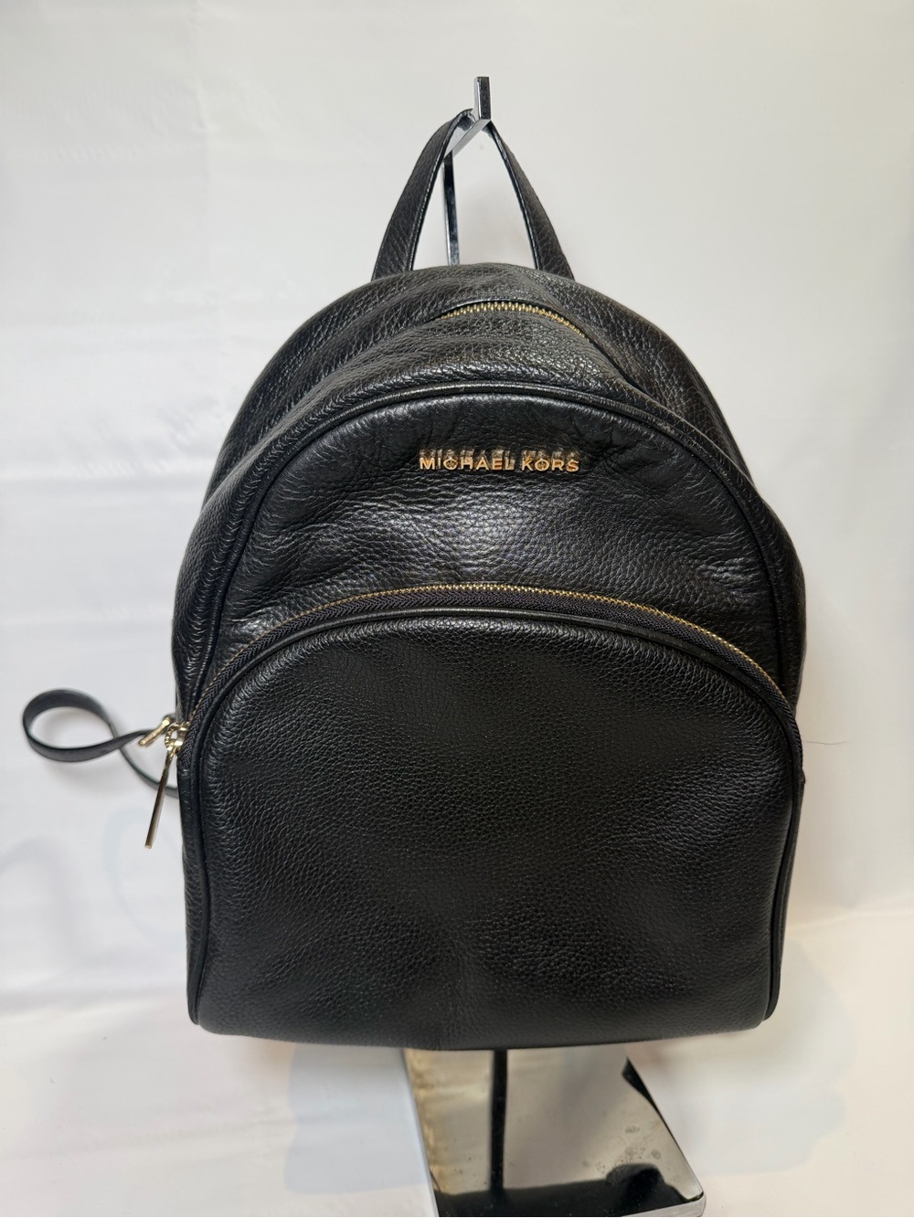 Michael Kors Woman’s Small Black Leather Backpack